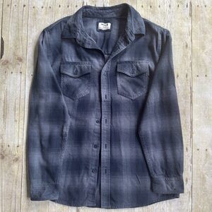 Hurley Dark Blue Plaid Shirt